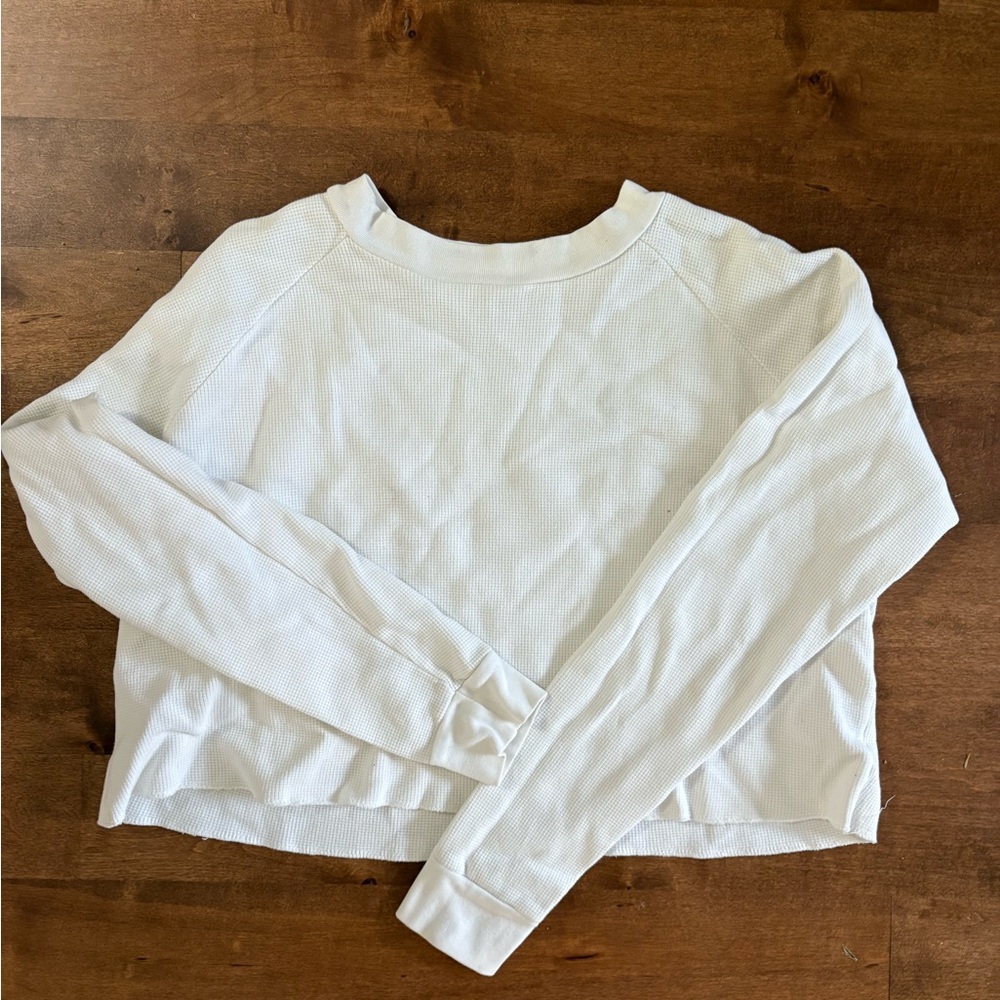 Women's White Long Sleeve Top John Galt (Brandy Melville)